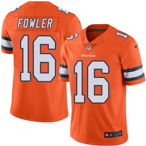 Nike Denver Broncos No16 Bennie Fowler Orange Team Color Men's Stitched NFL Vapor Untouchable Elite Jersey